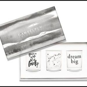 Damselfly Holiday Candle Set